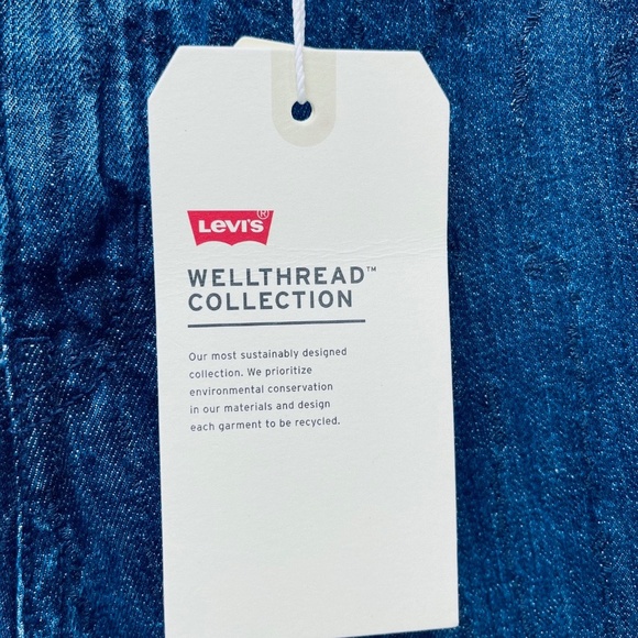 Levi's 70's High Straight Wellthread Collection Women’s Jeans Blue Sz 28x29 New - Picture 6 of 16